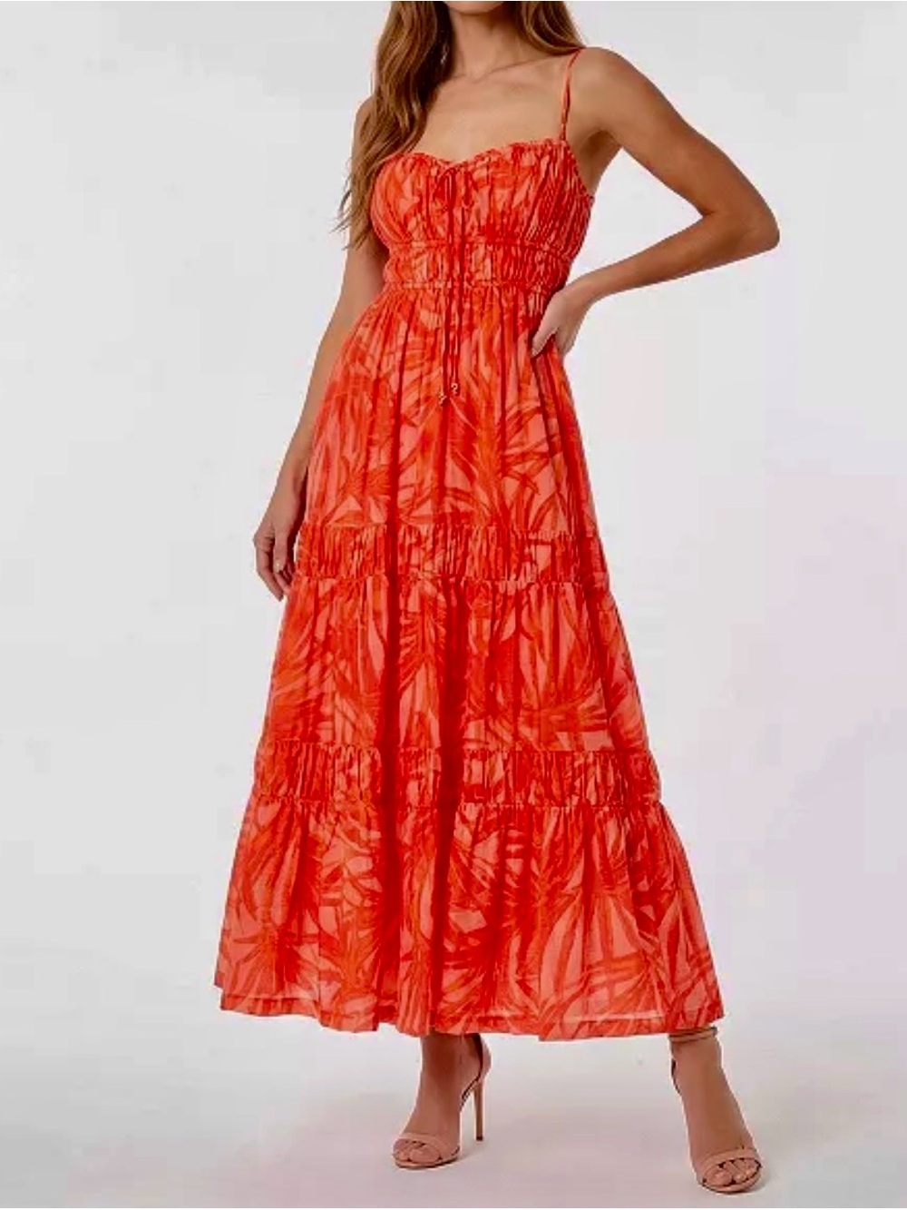Taylor Tropical Patterned Sundress